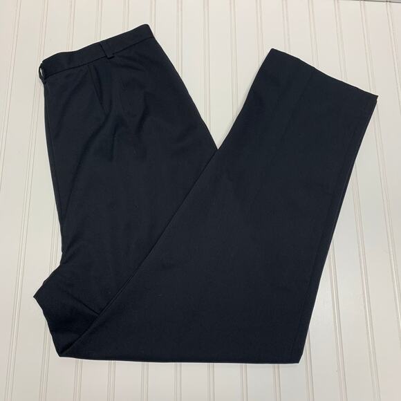 NWT Lands' End Black Pleat Front Trouser Sz 16 - Picture 1 of 5